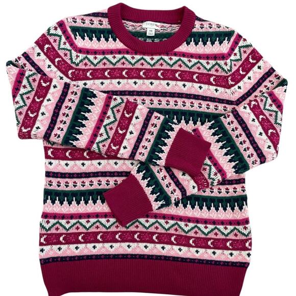 J.Crew Fair Isle Crewneck Sweater Long Sleeve XS - Picture 5 of 13
